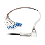 Fiber optic cable with multiple connectors