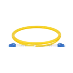 Fiber Yellow cable with blue connectors